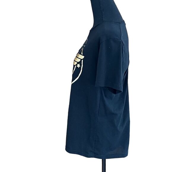 Wonder Woman DC Comics black graphic tee with gold emblem size JR Large 11-13 - Picture 4 of 6